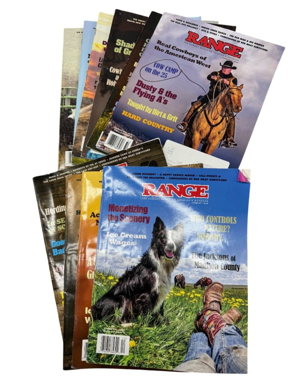 Lot Of 10 Range Magazines Rural Western Lifestyle Cowboy Culture 2021-2024 READ